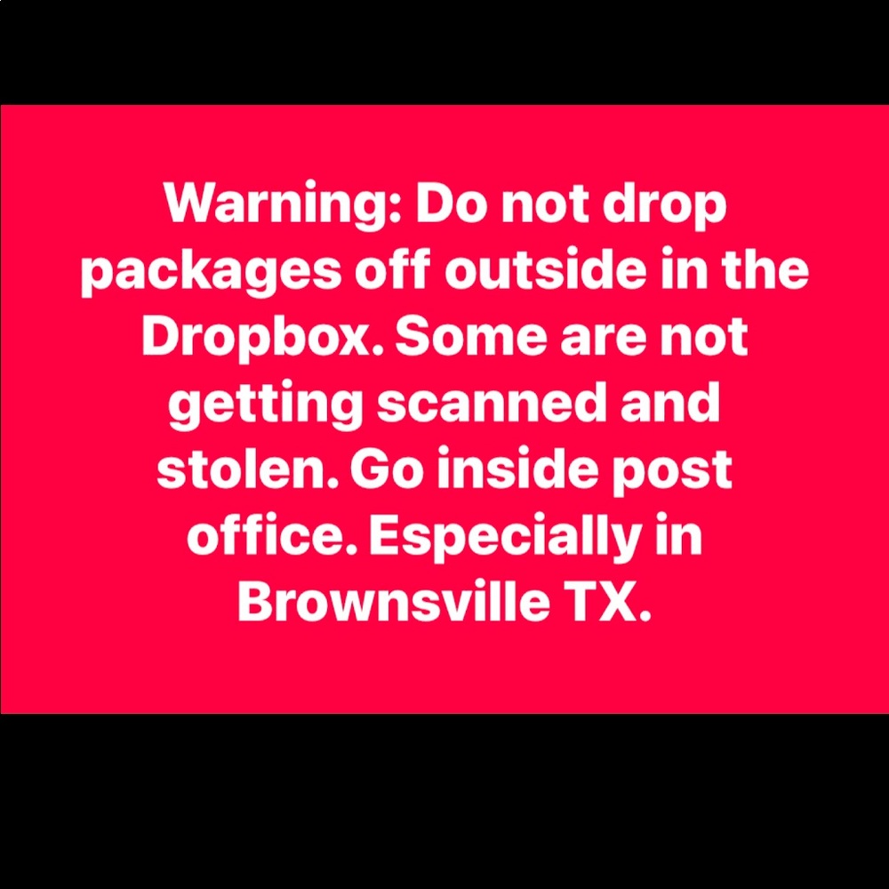 Post offices drop off boxes